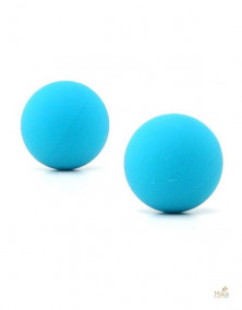 Два металлических шарика Maja Два металлических шарика Maja с силиконовым покрытием, голубой
