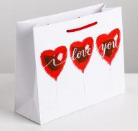 Пакет ламинированный «Любовь повсюду» 18 × 23 × 8 см