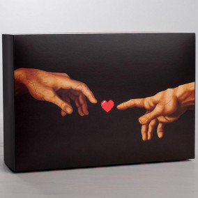 Коробка складная &quot;Love&quot; 16 × 23 × 7,5 см Коробка складная "Love" 16 × 23 × 7,5 см