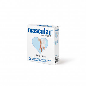 Презервативы Masculan Ultra &quot;Особо тонкие&quot; 3 шт Прозрачный гладкий презерватив классической формы.Презерватив особой тонкости (толщина стенки 0,05 мм), обильно покрытый смазкой.