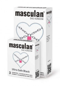 Презервативы Masculan Ultra &quot;Ультрапрочные&quot; 10 шт Презервативы Masculan Ultra "Ультрапрочные" - презервативы из натурального латекса черного цвета с утолщенными стенками 