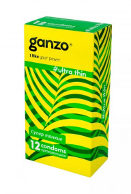 Презервативы Ganzo Ultra thin №12 Презервативы Ganzo Ultra thin №12