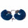 Шикарные наручники с пушистым мехом цвета тихоокеанский синий - Шикарные наручники с пушистым мехом цвета тихоокеанский синий