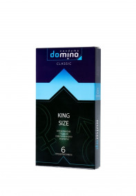Презервативы увеличенного размера DOMINO CLASSIC King Size 6 шт Презервативы увеличенного размера DOMINO CLASSIC King Size
