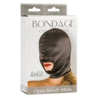Шлем-маска Open Mouth Mask с вырезом для рта чёрная