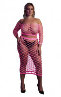 Комплект Long Sleeve Crop Top and Long Skirt Pink XL/XXXXL