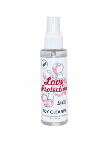 Лосьон антисептический Toy cleaner Love Protection, 110 мл ​Лосьон Love Protection бережно очистит и сохранит долговечность интим-игрушек. В состав входят компоненты с антисептическим действием и приятным ароматом, что предотвращает появление неприятных запахов. Распылите небольшое количество лосьона на игрушку до и после применения, предварительно промыв под теплой водой. Лосьон также можно использовать на коже и слизистой. Не содержит спирт. Состав: Aqua, Glycerin, Cocamidopropyl Betaine, Disodium EDTA, Aroma, Myristamidopropalkonium Chloride.